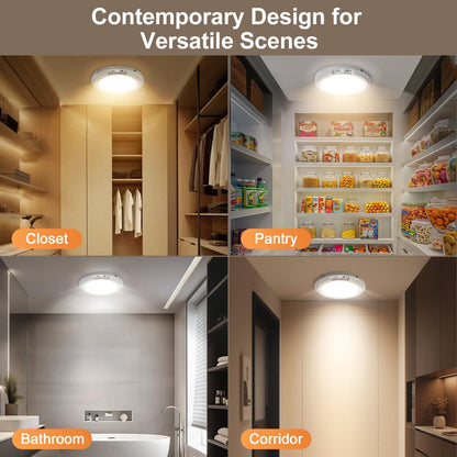 2026 Upgraded Wireless Rechargeable Motion Sensor Ceiling Light with Remote