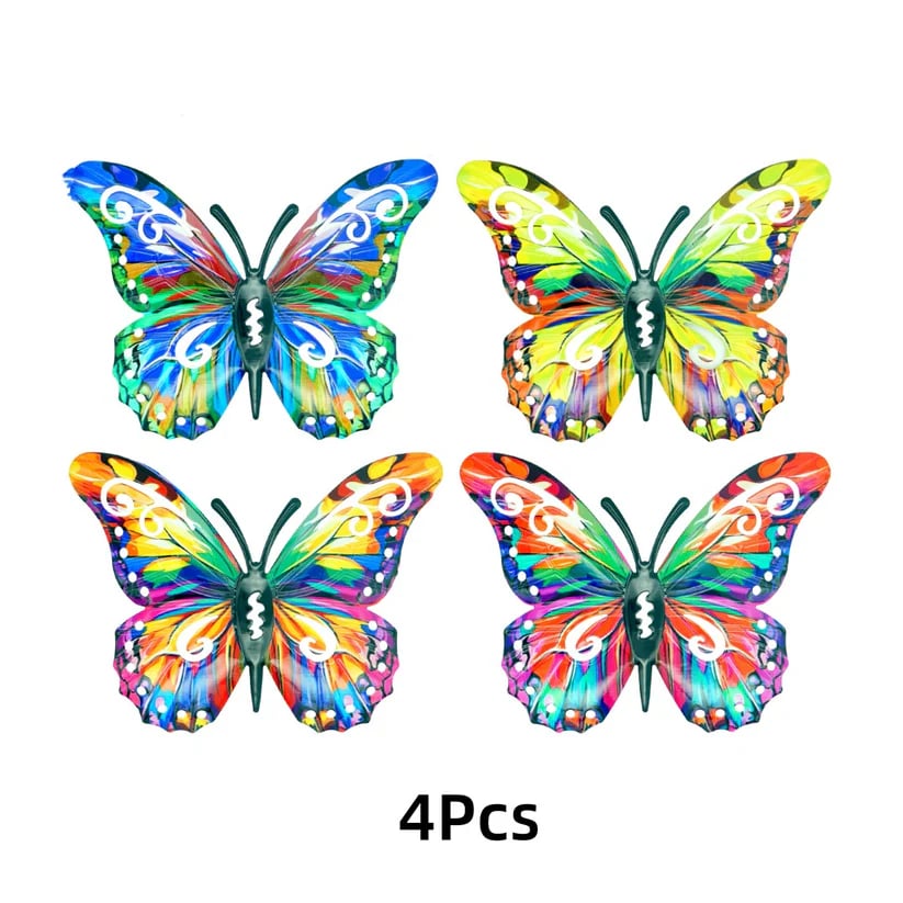 Mother's Day Sale 49% OFF🦋A complete set! 4Pcs Butterfly Metal Wall Decor🤩