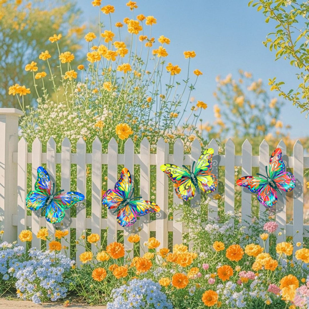 Mother's Day Sale 49% OFF🦋A complete set! 4Pcs Butterfly Metal Wall Decor🤩