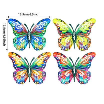 Mother's Day Sale 49% OFF🦋A complete set! 4Pcs Butterfly Metal Wall Decor🤩
