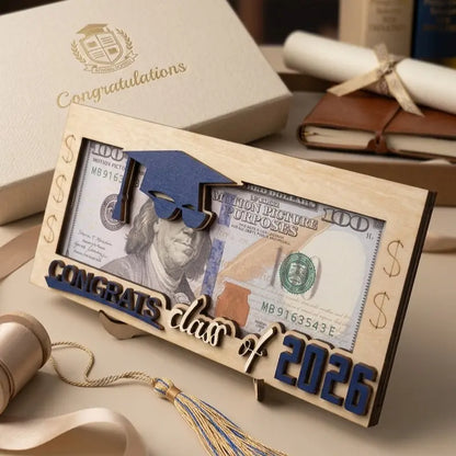 Graduation 2026 Money Holder-Unique Wooden Cash