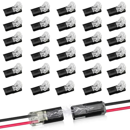 🎁Last Day Promotion 49% OFF🔥Double-Wire Plug-in Connector Led Light Strip Connectors 2 Pin