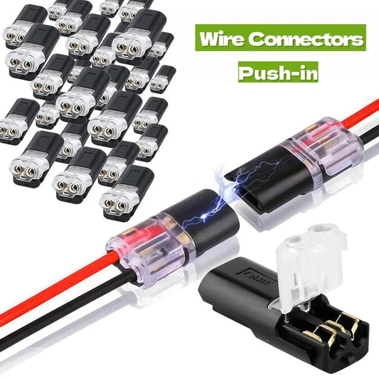 🎁Last Day Promotion 49% OFF🔥Double-Wire Plug-in Connector Led Light Strip Connectors 2 Pin