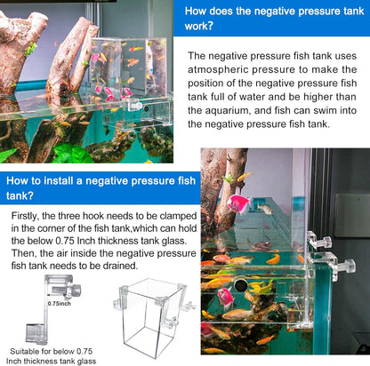 Negative Pressure Aquarium Fish Tank
