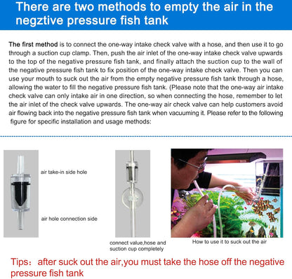 Negative Pressure Aquarium Fish Tank