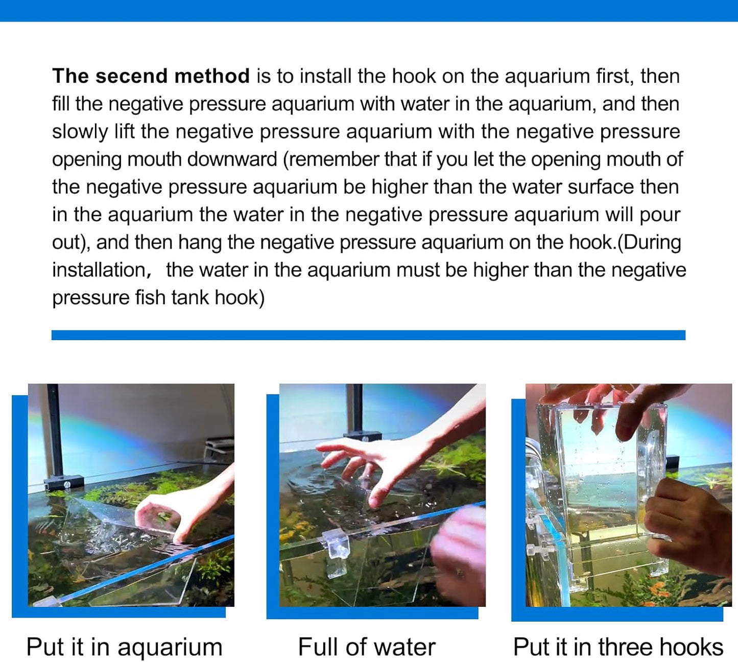 Negative Pressure Aquarium Fish Tank