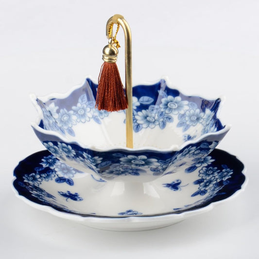 5000-Year Blue and White Porcelain Umbrella Tea Infuser Set