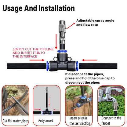360° Curved Garden Automatic Irrigation System