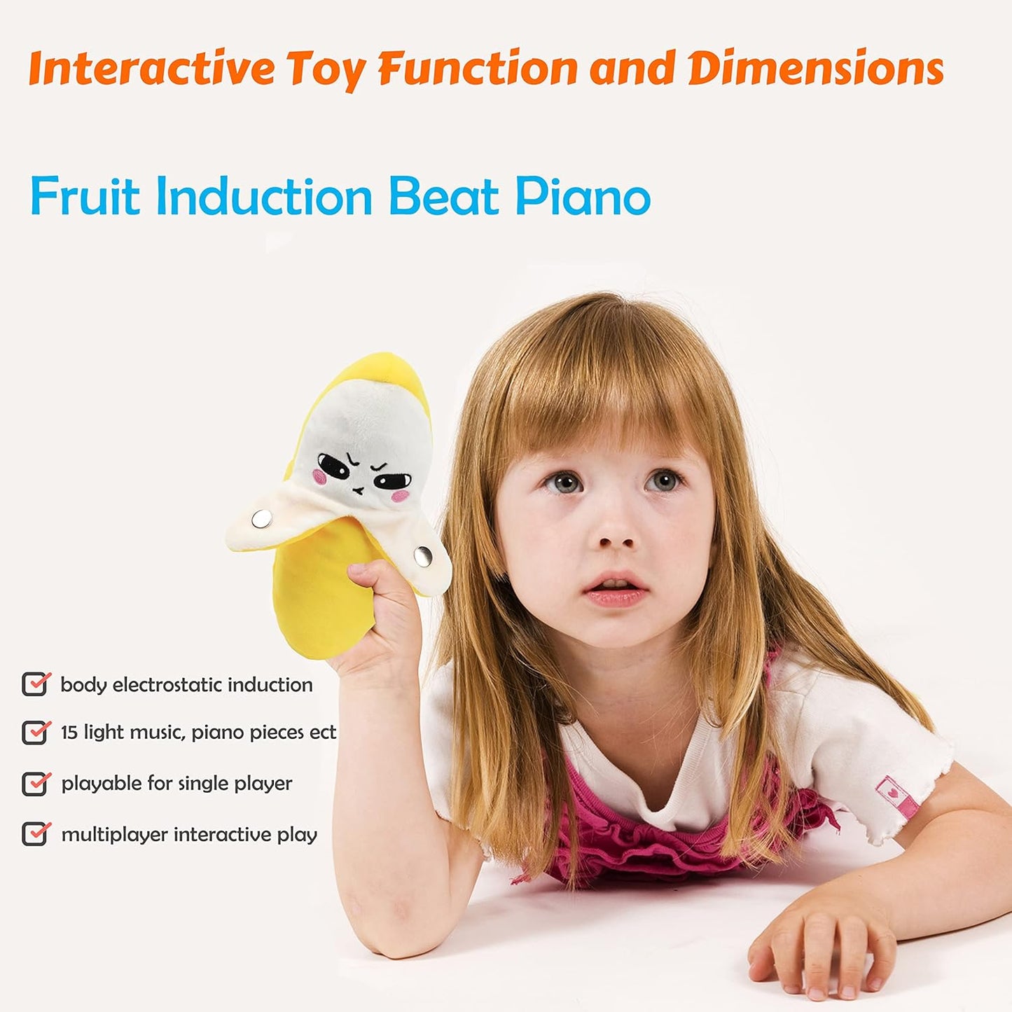 Musical Banana Piano Plush: Interactive Early Learning Toy