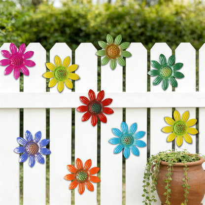 Outdoor Garden Courtyard Iron Daisy