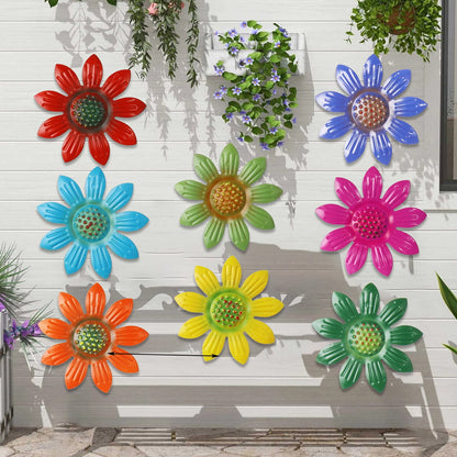 Outdoor Garden Courtyard Iron Daisy