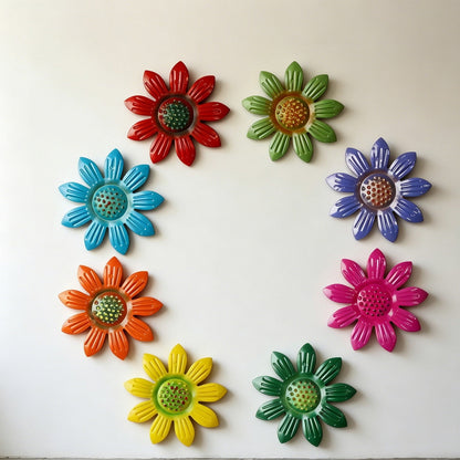 Outdoor Garden Courtyard Iron Daisy