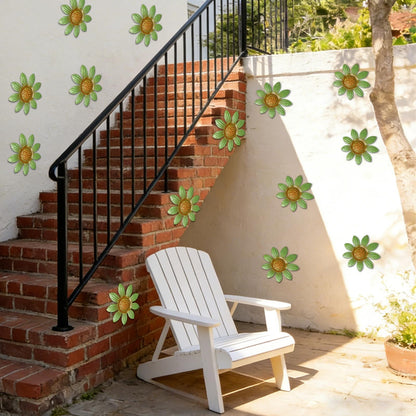 Outdoor Garden Courtyard Iron Daisy