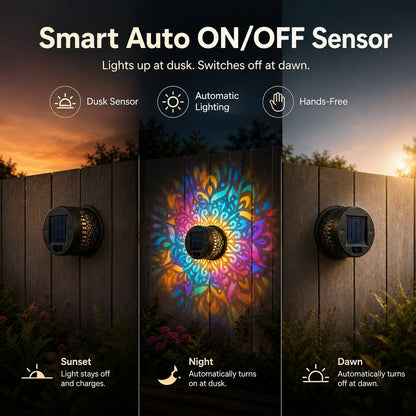 ☀️ Solar Mandala Light for Garden & Patio
