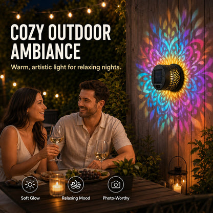 ☀️ Solar Mandala Light for Garden & Patio