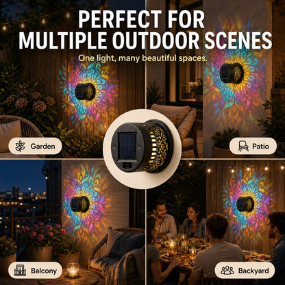 ☀️ Solar Mandala Light for Garden & Patio