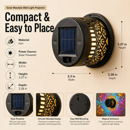 ☀️ Solar Mandala Light for Garden & Patio