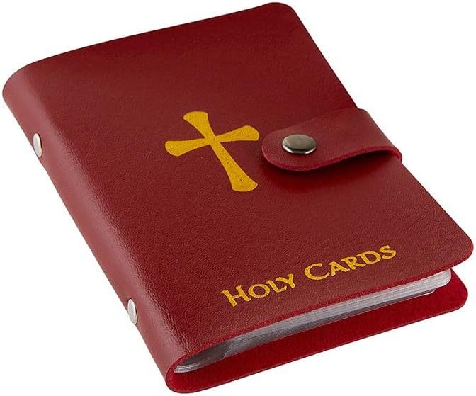 ✝️ Catholic Genuine Leather Holy Card Holder