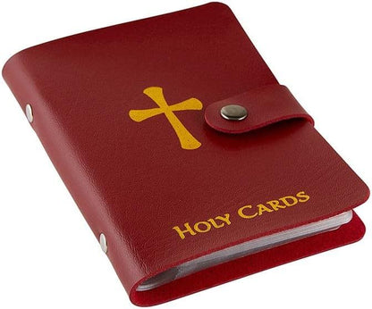 ✝️ Catholic Genuine Leather Holy Card Holder