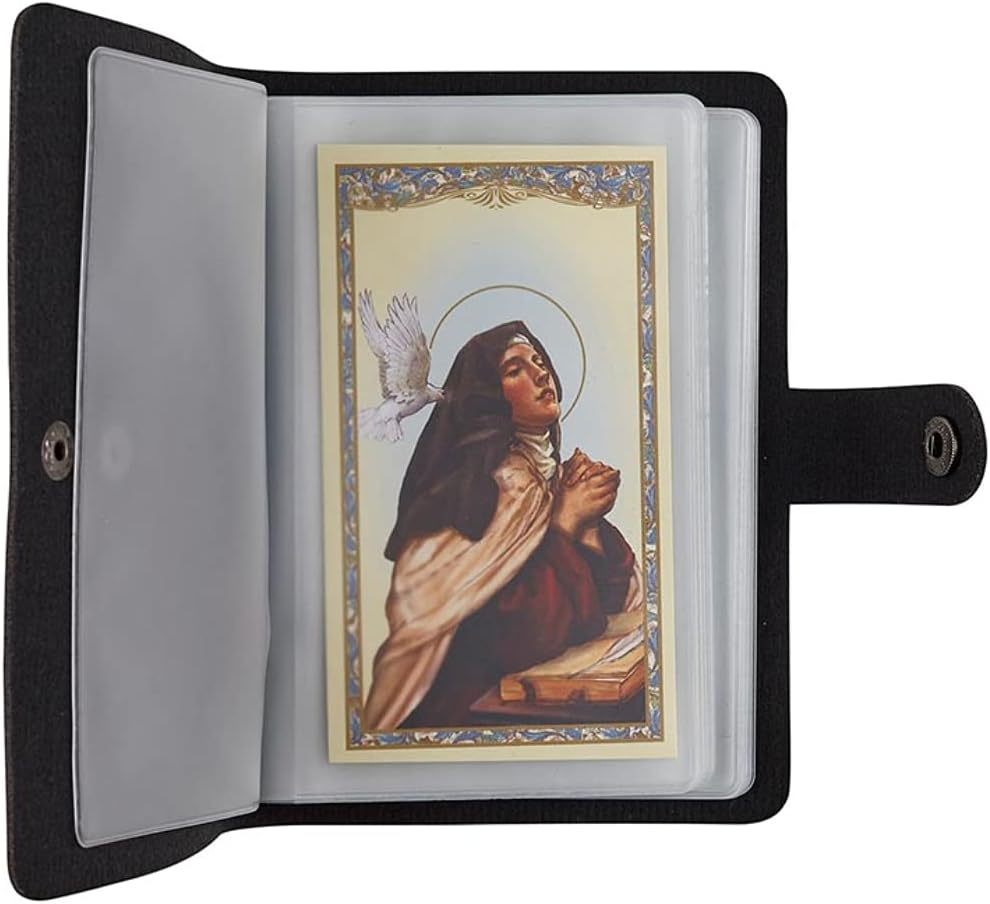 ✝️ Catholic Genuine Leather Holy Card Holder