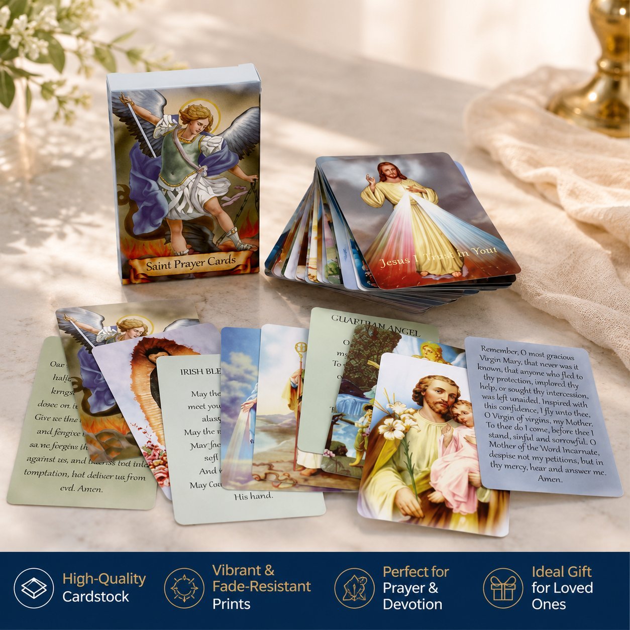✝️ Catholic Genuine Leather Holy Card Holder