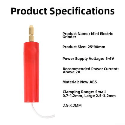 Micro Handheld Drill Bits, 0.7-1.2mm Crystal Epoxy For Resin Jewelry Making Mini Electric Drill Set DIY ABS
