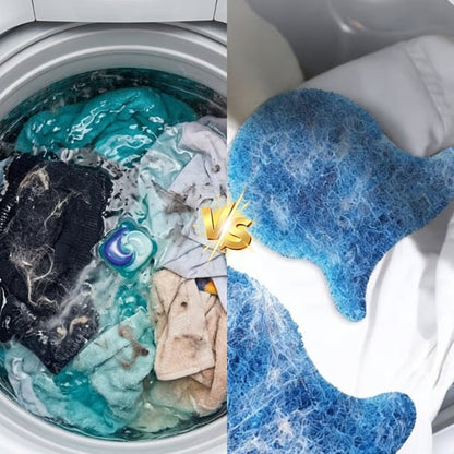 5-piece Set of Blue Washing Machine Lint Removers for Pets