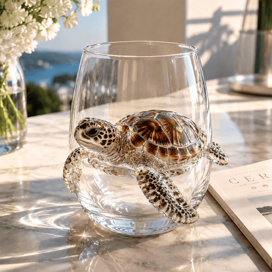 🏆Limited Time Sale 49% OFF🌊🐙Artisanal Blue Ringed Octopus Glassware-Bring the Ocean to Your Glass