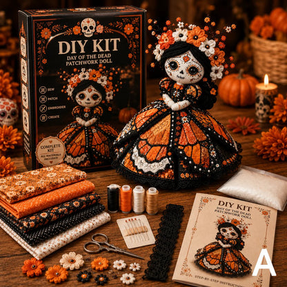 🔥50% Off Last Day - Day of the Dead Patchwork Doll DIY Kit