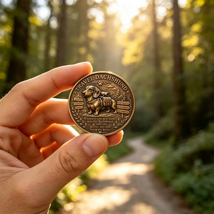 🏆Limited Time Sale 49% OFF🐾 Travel Dachshund Lucky Coin