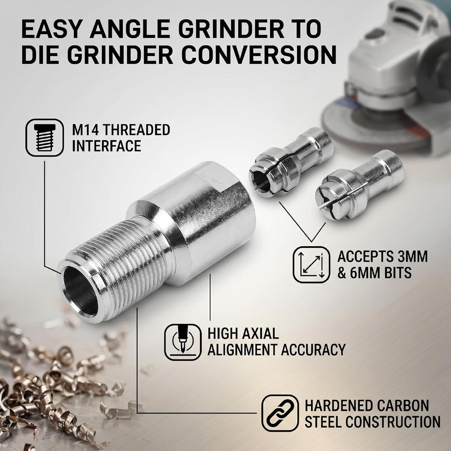 Angle Grinder to Die Grinder Converter Kit