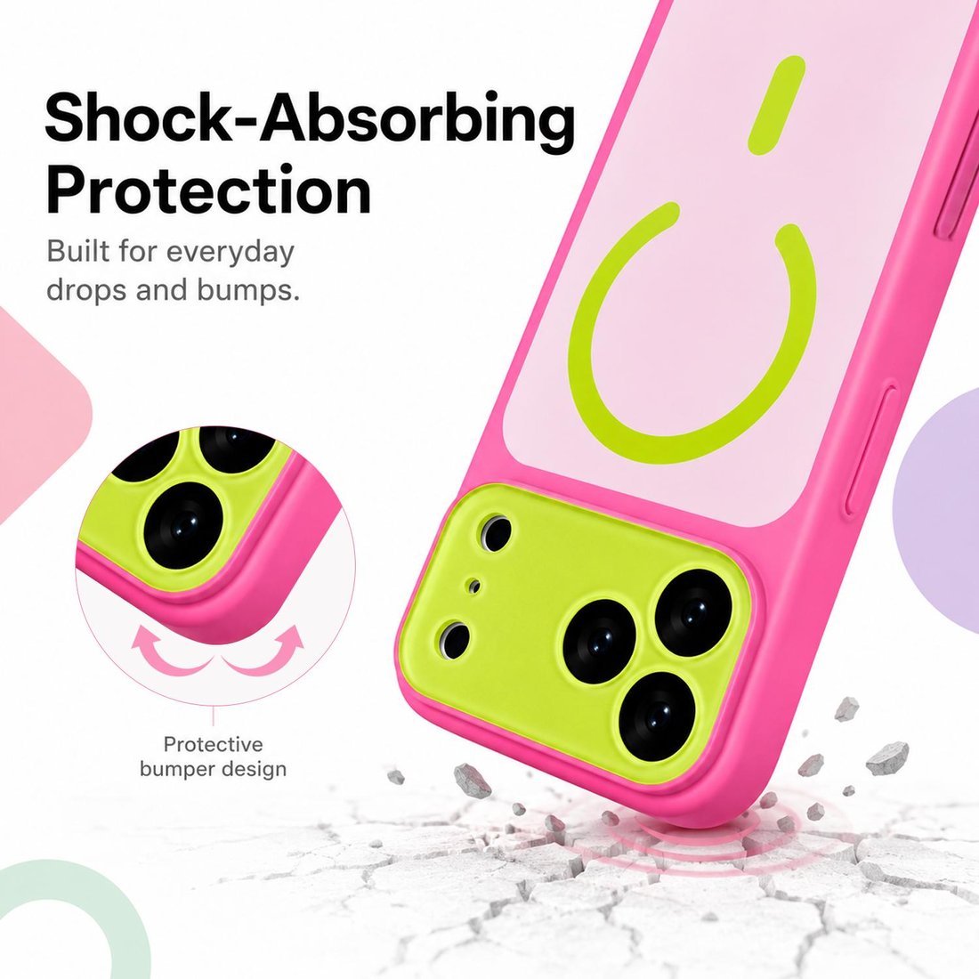 Dopamine Color Phone Case, Candy-color Matte Skin Texture Case