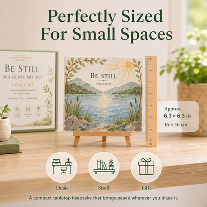 ✝️ Psalms of Comfort & Strength Sea Glass Art Kit — Add Any 3 Pcs To Cart🎉