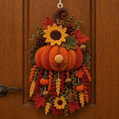 🧶 DIY Seasonal 3D Crochet Door Hanger Kit Collection | Coordinated Yarn, Filling, Accessories & Step-by-Step Instructions Included 💕
