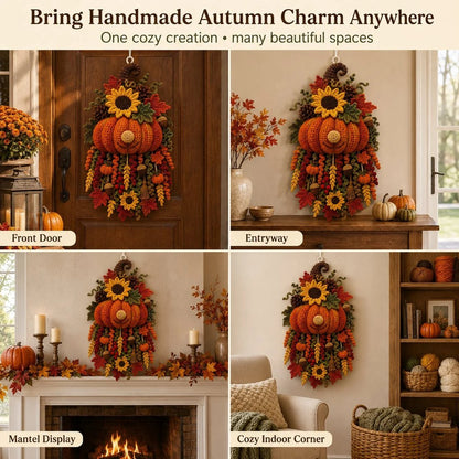 🧶 DIY Seasonal 3D Crochet Door Hanger Kit Collection | Coordinated Yarn, Filling, Accessories & Step-by-Step Instructions Included 💕