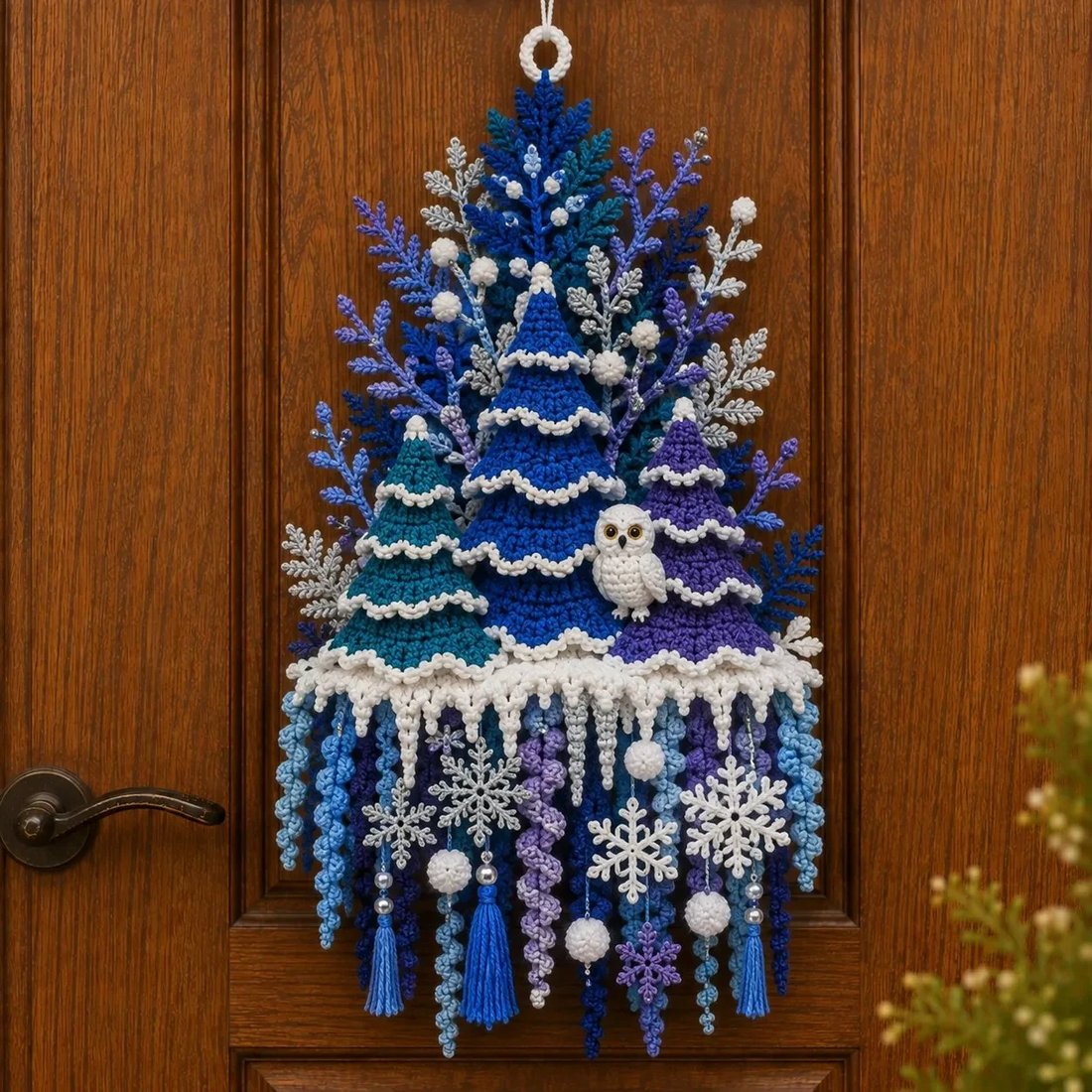 🧶 DIY Seasonal 3D Crochet Door Hanger Kit Collection | Coordinated Yarn, Filling, Accessories & Step-by-Step Instructions Included 💕