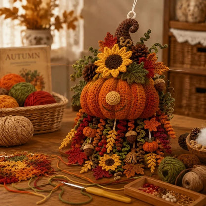 🧶 DIY Seasonal 3D Crochet Door Hanger Kit Collection | Coordinated Yarn, Filling, Accessories & Step-by-Step Instructions Included 💕