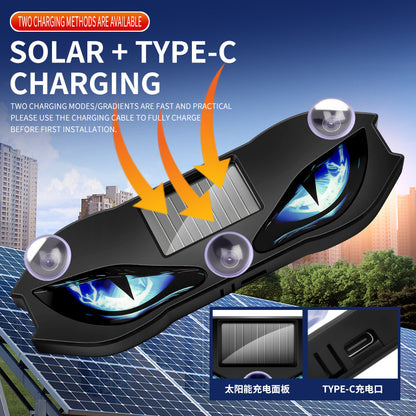 Solar Devil Eye LED Warning Light🎁（Automatically light-sensitive）
