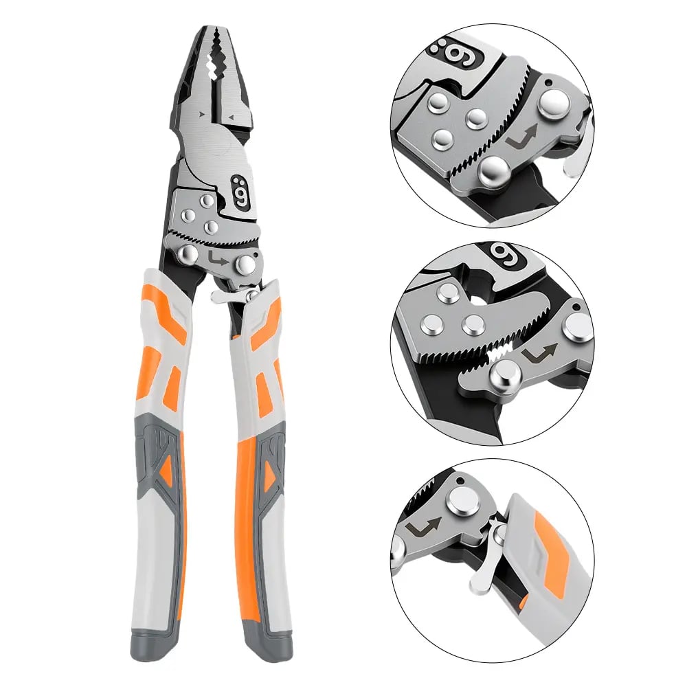 9-Inch Industrial Ratchet Self-Locking Pliers