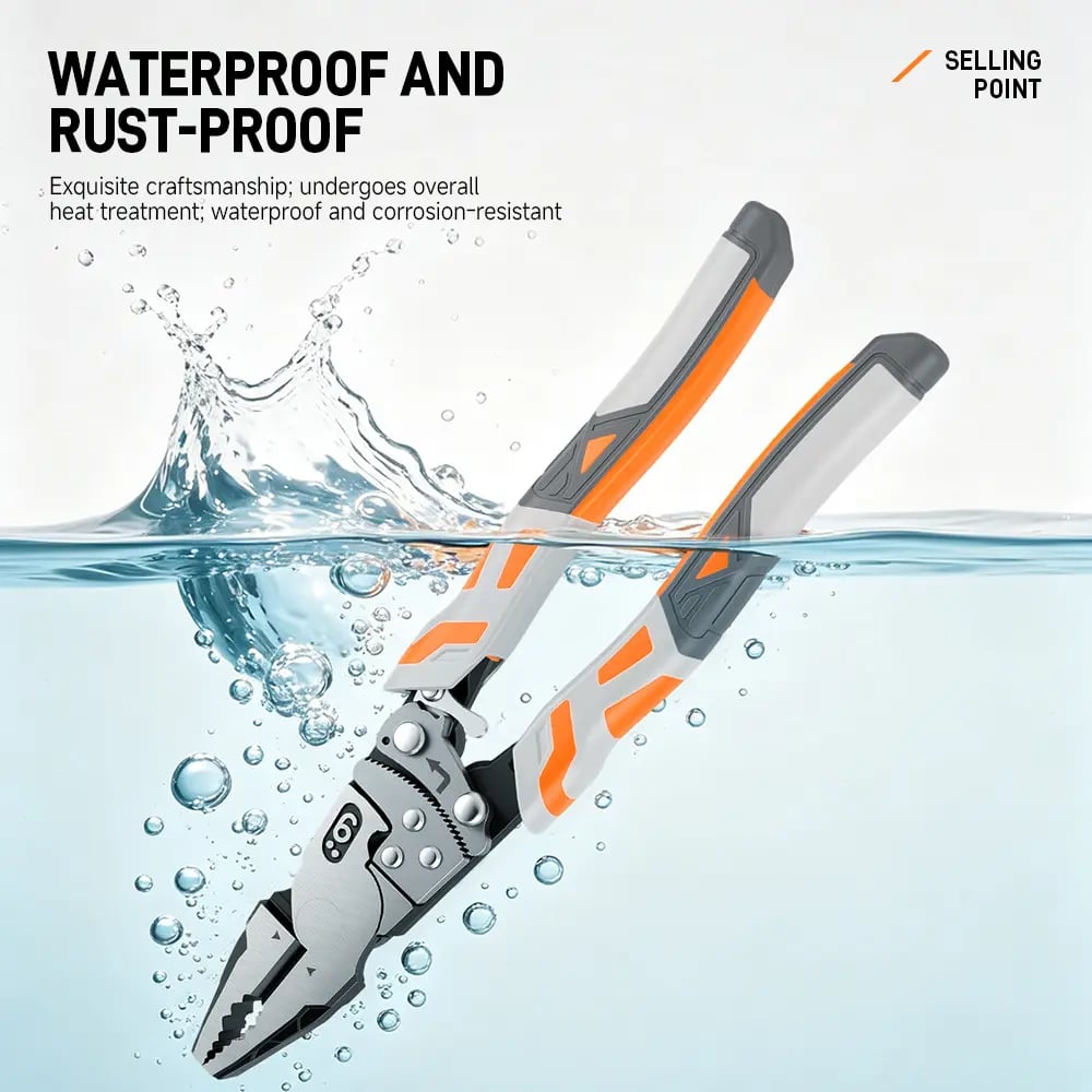 9-Inch Industrial Ratchet Self-Locking Pliers