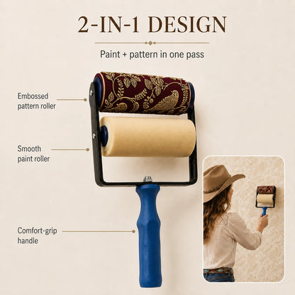 🏡Decorative Wall Texture Roller🐦