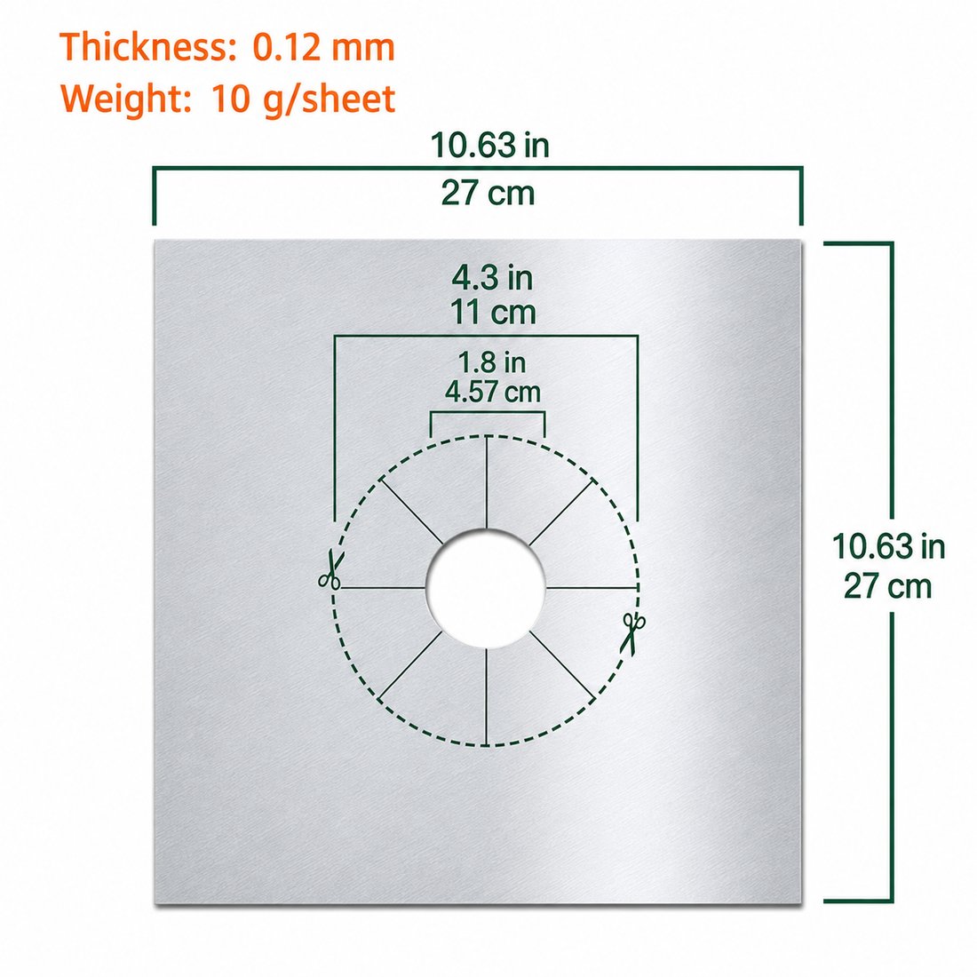 4-Piece Reusable Non-Stick Gas Stove Burner Covers – Heat-Resistant & Washable