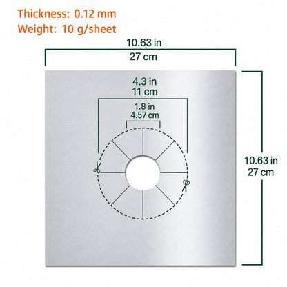 4-Piece Reusable Non-Stick Gas Stove Burner Covers – Heat-Resistant & Washable
