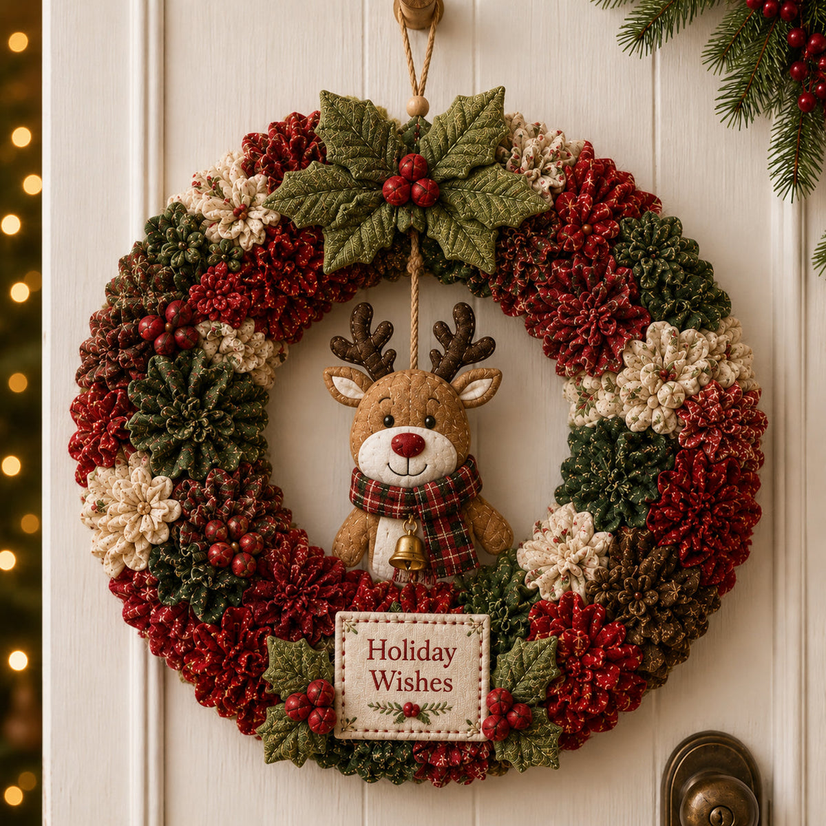 🎄Fabric Poke Wreath