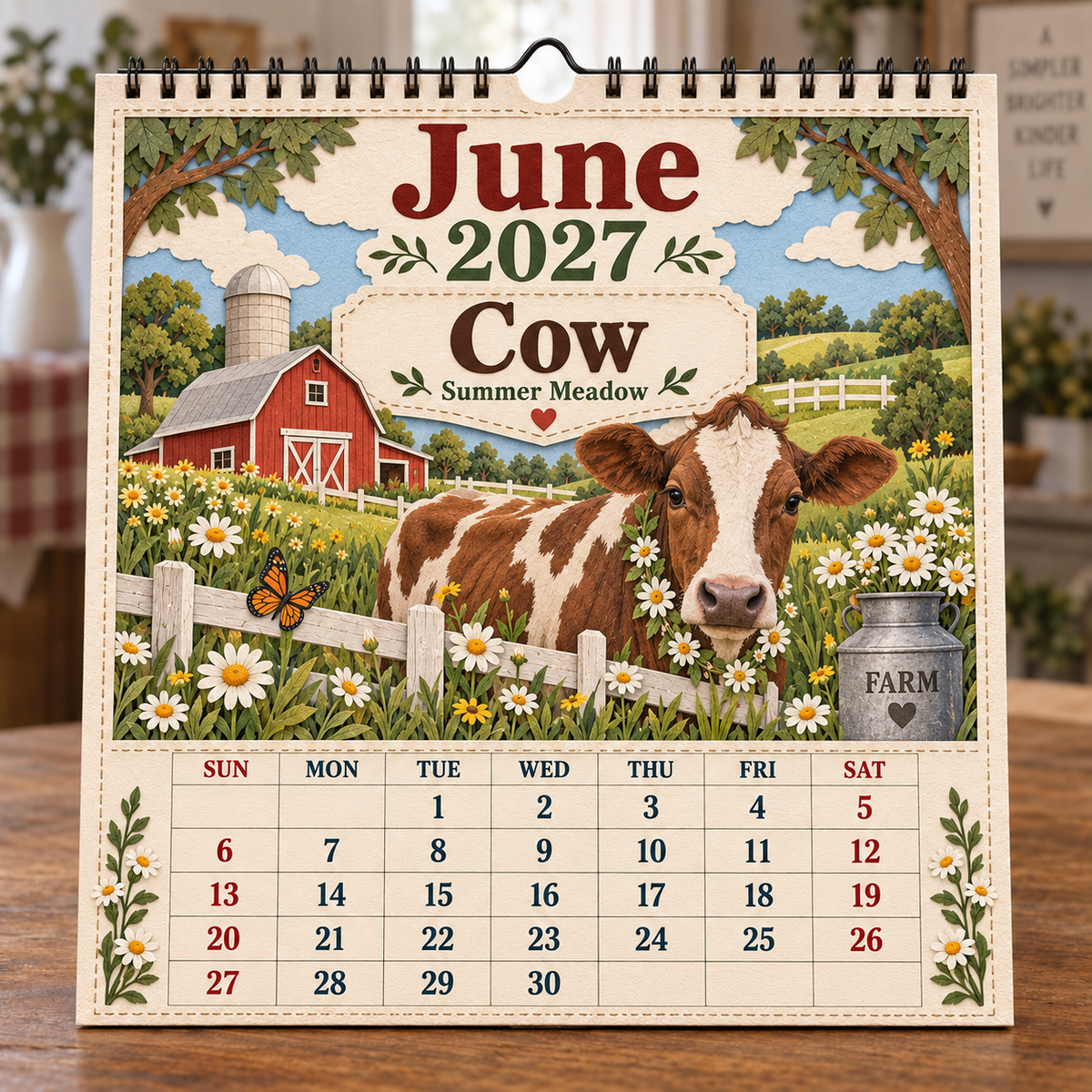 🐄 2027 Farm Animals & Country Life Wall Calendar🎁Buy 2 Get 1 FREE — Add Any 3 Pcs To Cart🎉