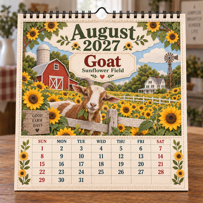 🐄 2027 Farm Animals & Country Life Wall Calendar🎁Buy 2 Get 1 FREE — Add Any 3 Pcs To Cart🎉