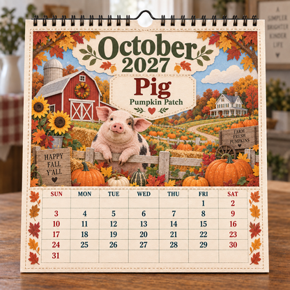 🐄 2027 Farm Animals & Country Life Wall Calendar🎁Buy 2 Get 1 FREE — Add Any 3 Pcs To Cart🎉