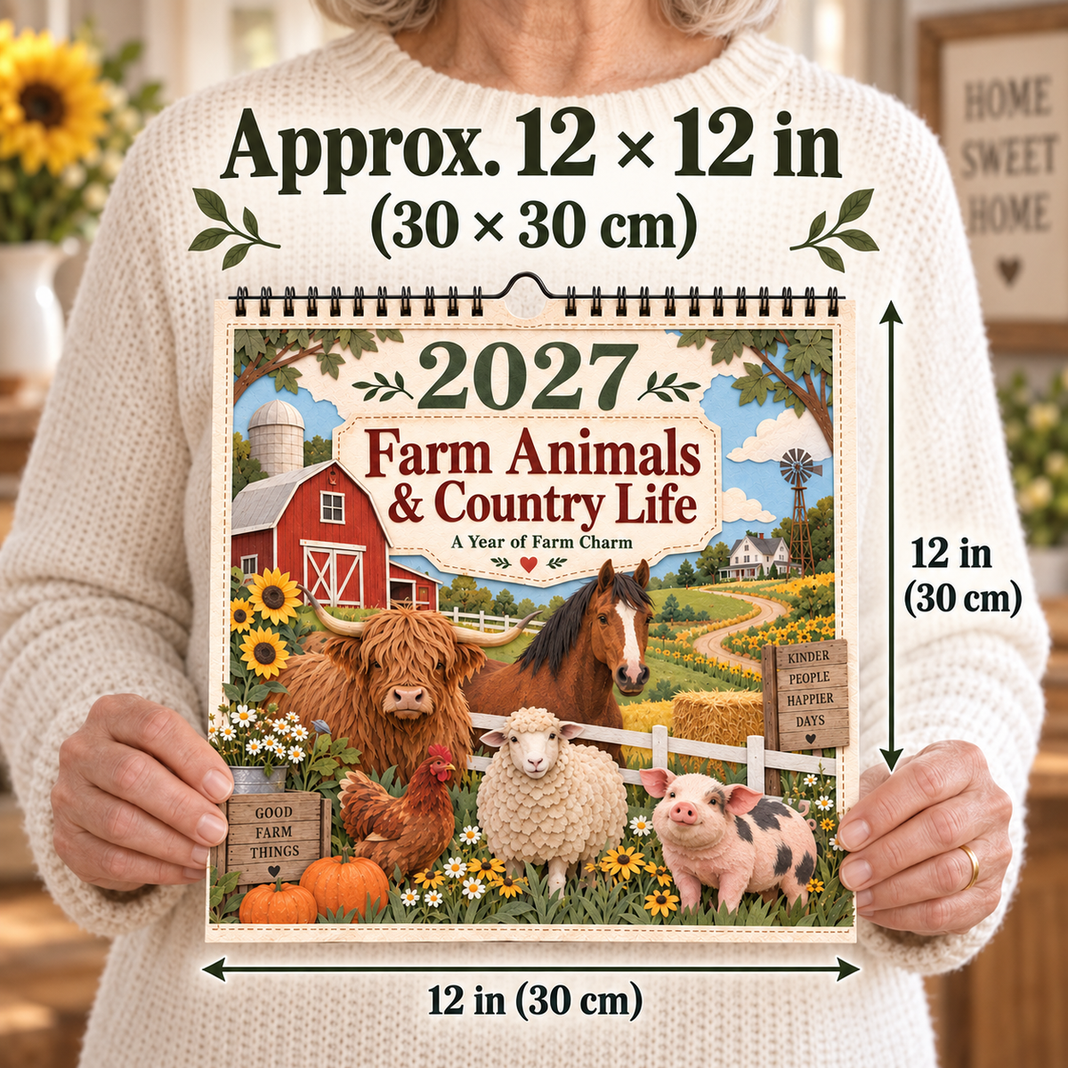 🐄 2027 Farm Animals & Country Life Wall Calendar🎁Buy 2 Get 1 FREE — Add Any 3 Pcs To Cart🎉