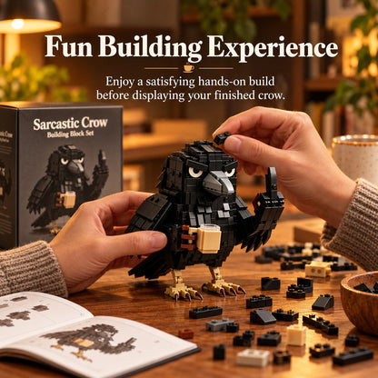 Sarcastic Coffee Crow Building Set