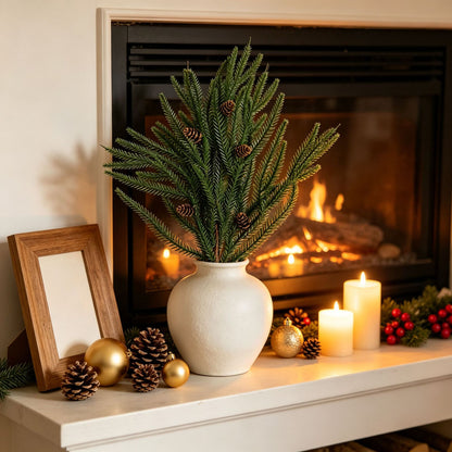 Lighted Norfolk Pine Branches – DIY Holiday Greenery Set